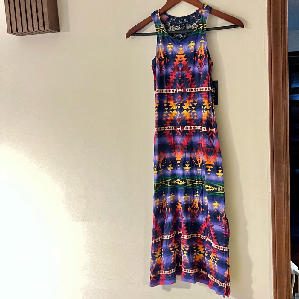 Polo Ralph Lauren Vibrant Maxi Girls Dress